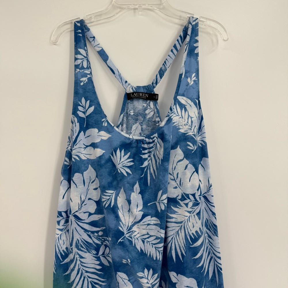Ralph Lauren Blue and White Floral Dress - Picture 4 of 9